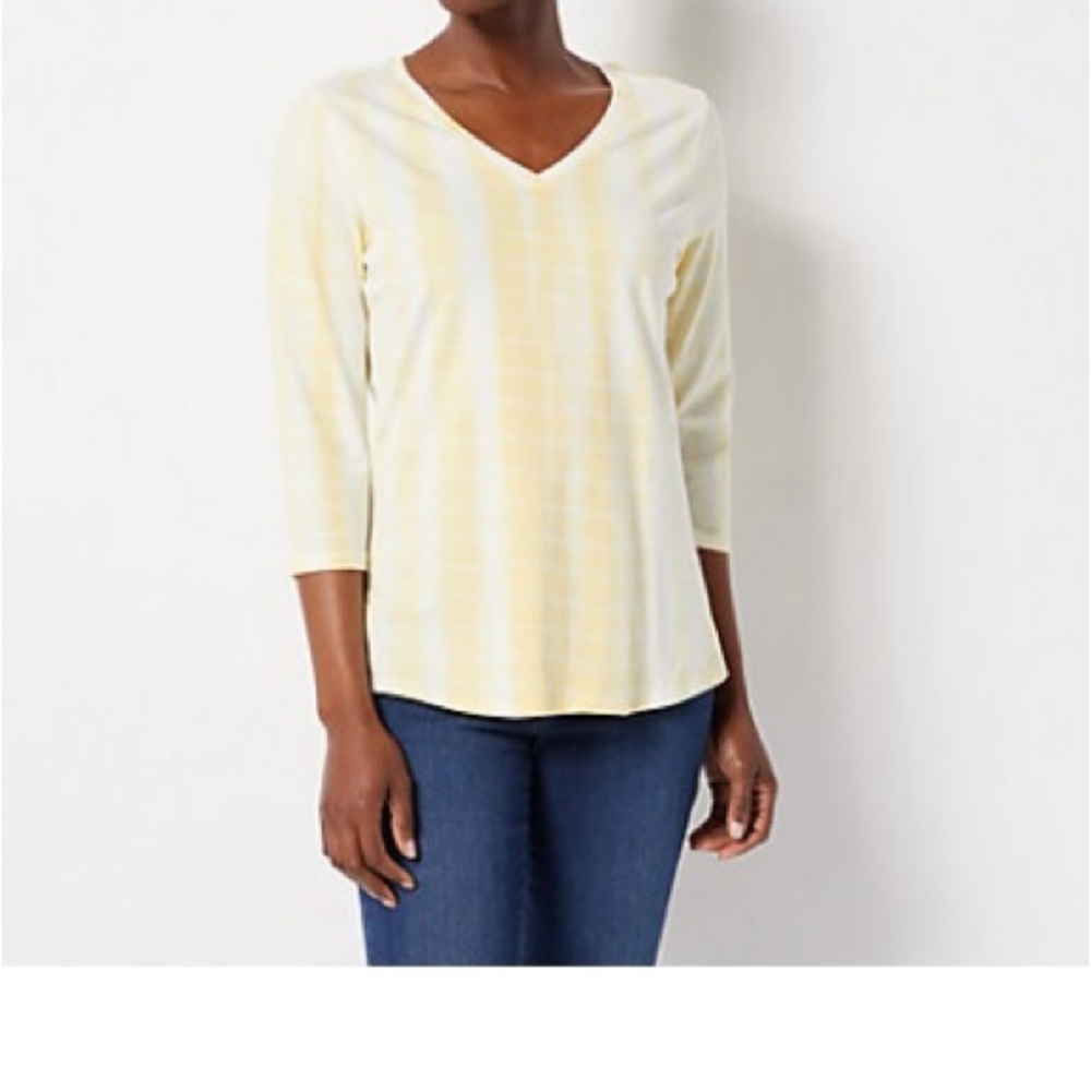 Belle by Kim Gravel Tie Dye Knit Top. New, never worn.